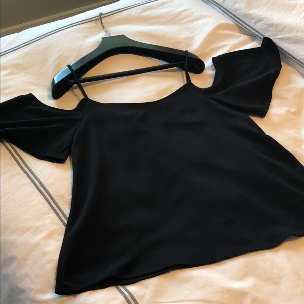 BP off the shoulder with straps top.